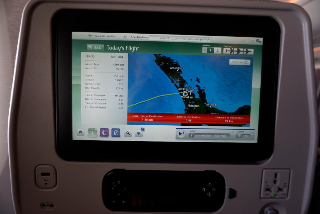 Flight to New Zealand