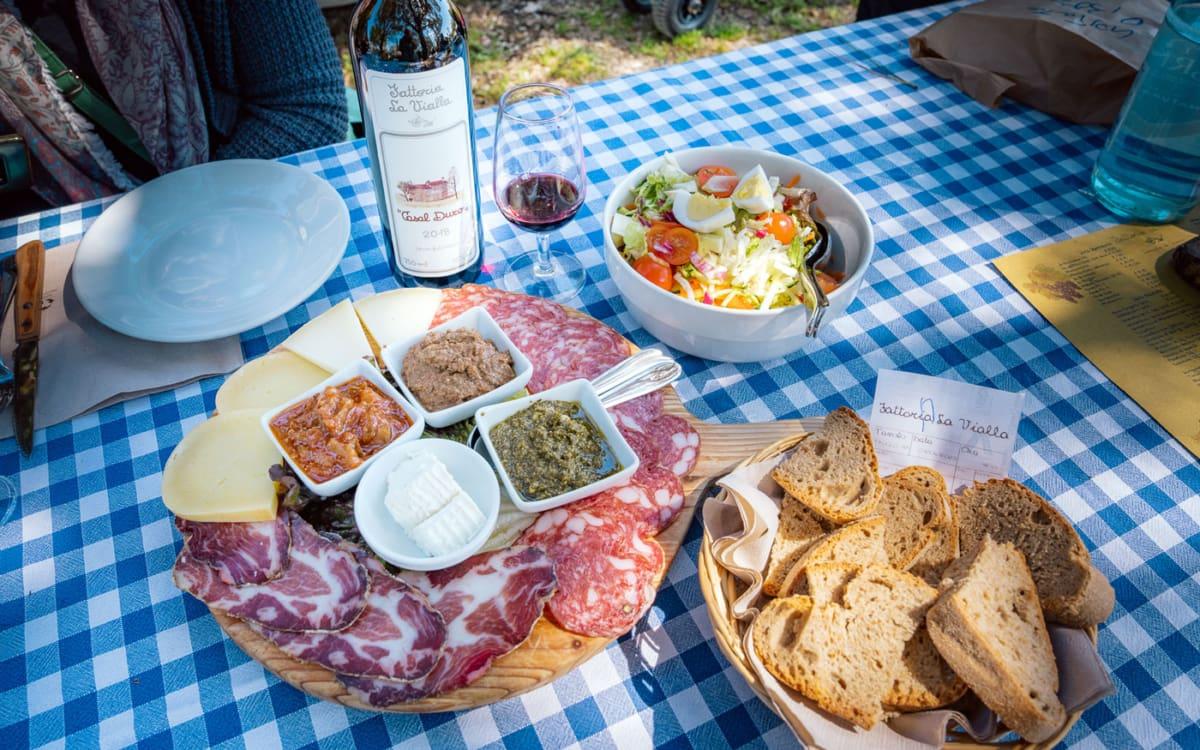 Lunch bij Fattoria La Vialla