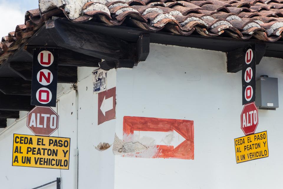 Straatnaambordjes in Mexico
