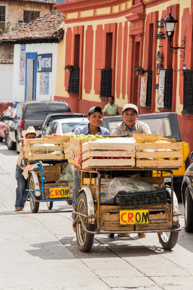 Eerlijke verkopers in San Cristobal de las Casas