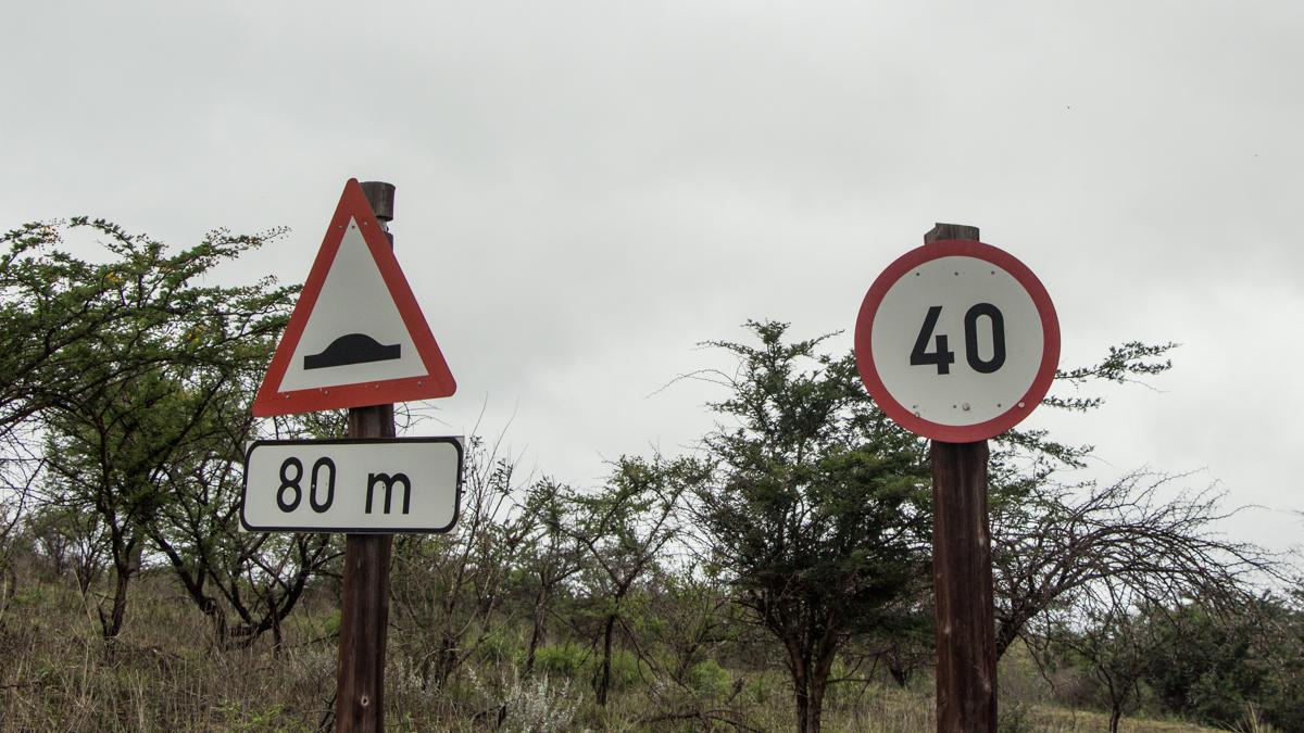 Verkeersborden in Zuid-Afrika