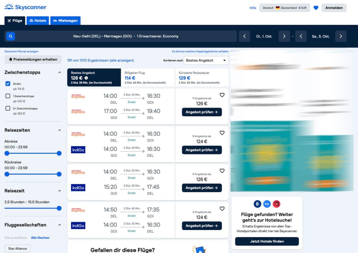 Trouver des vols pas chers avec Skyscanner