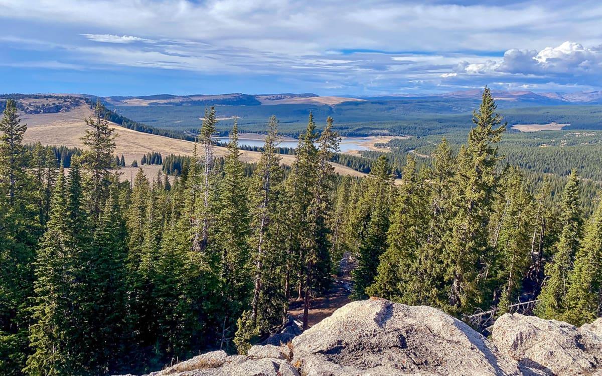 View of the Wyoming Rocky Mountains