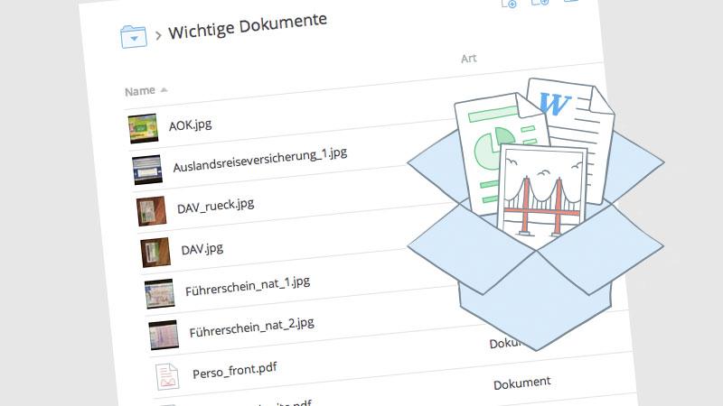 Dropbox store documents