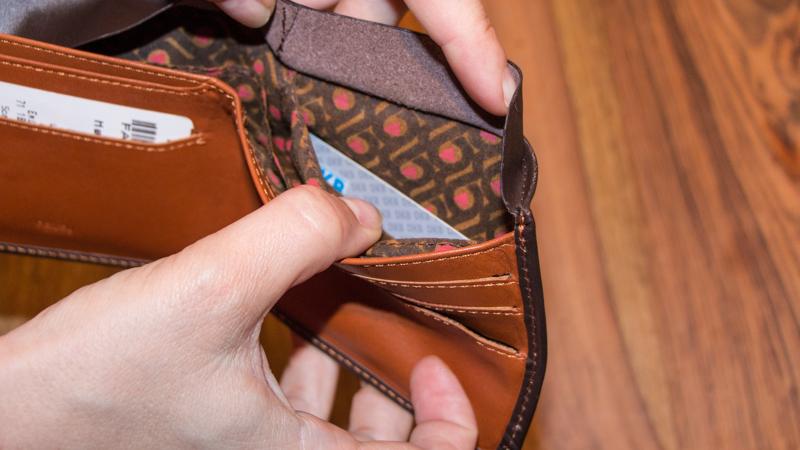 Money hiding wallet with secret compartment