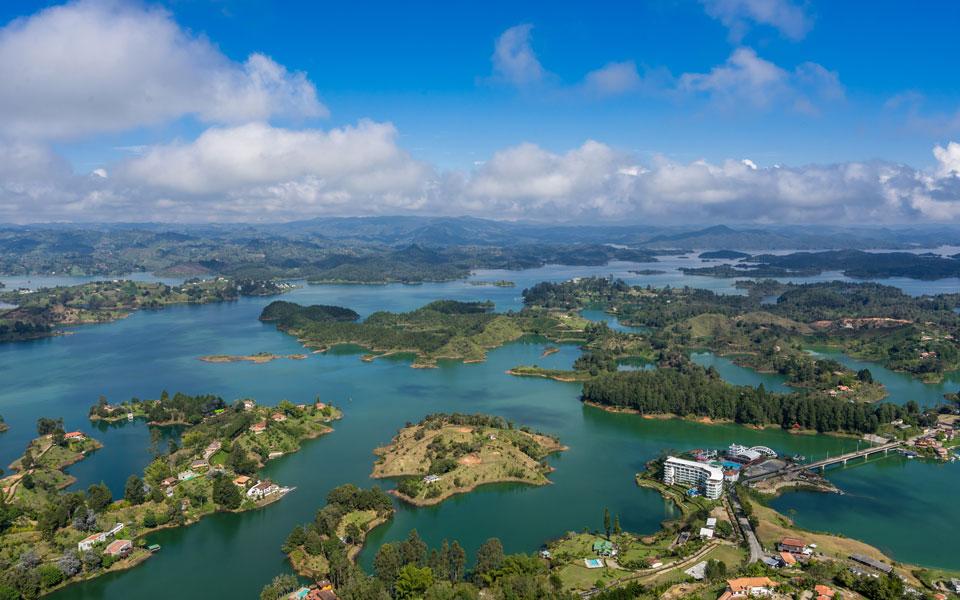 Fantastic view from La Piedra del Peñol in Guatapé