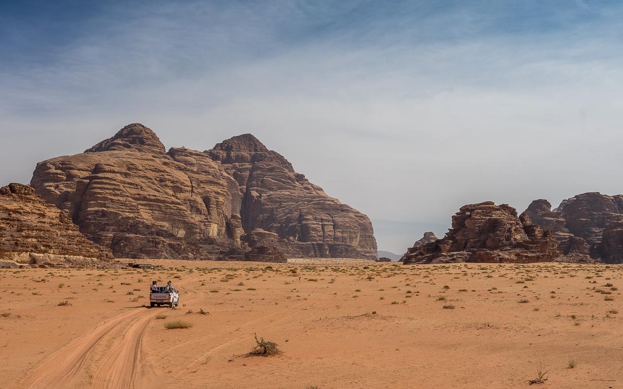 Drehorte in Wadi Rum bij een Jeep-tour