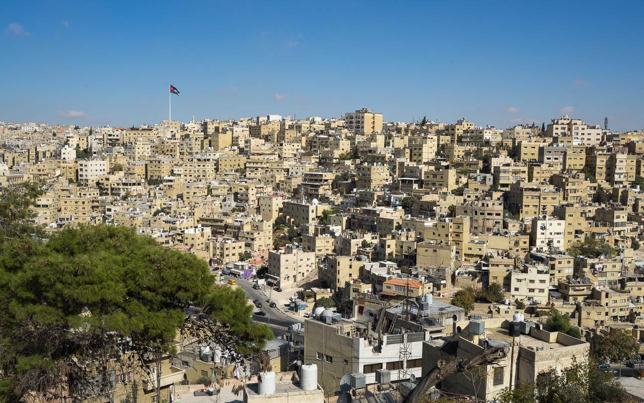 Reisverslag Jordanië rondreis Amman citadel hoogte
