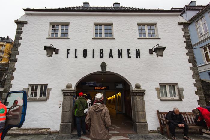 Dalstation Fløibanen in Bergen
