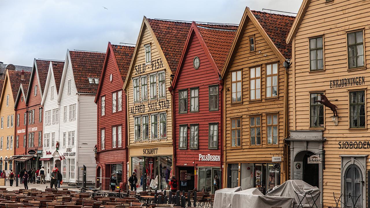 Bezienswaardigheden in Bergen: De huizen in Bryggen