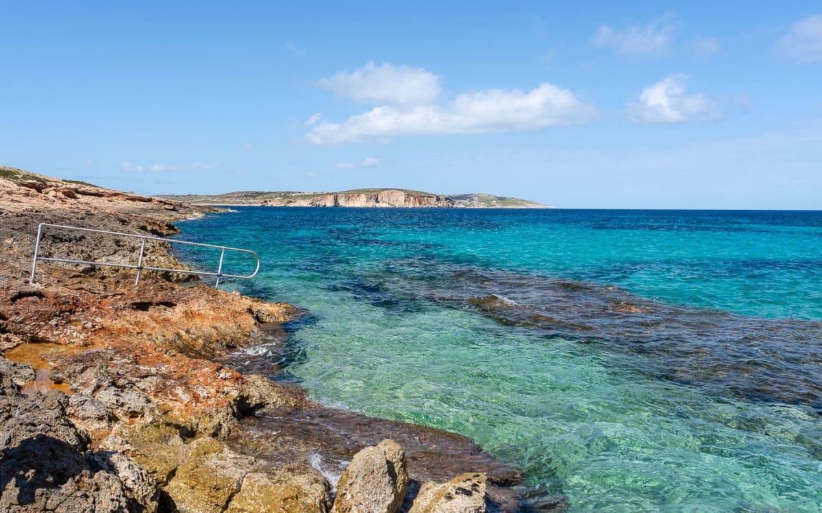 First views of Comino and Gozo from the coast of Malta