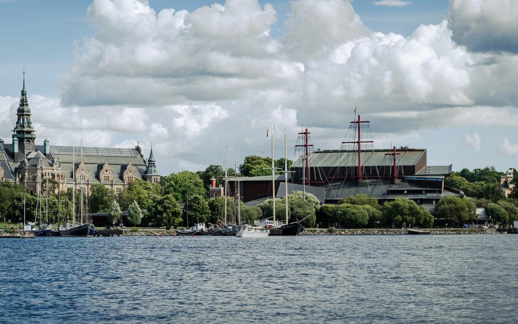 Djurgarden from the Water during a Boat Tour