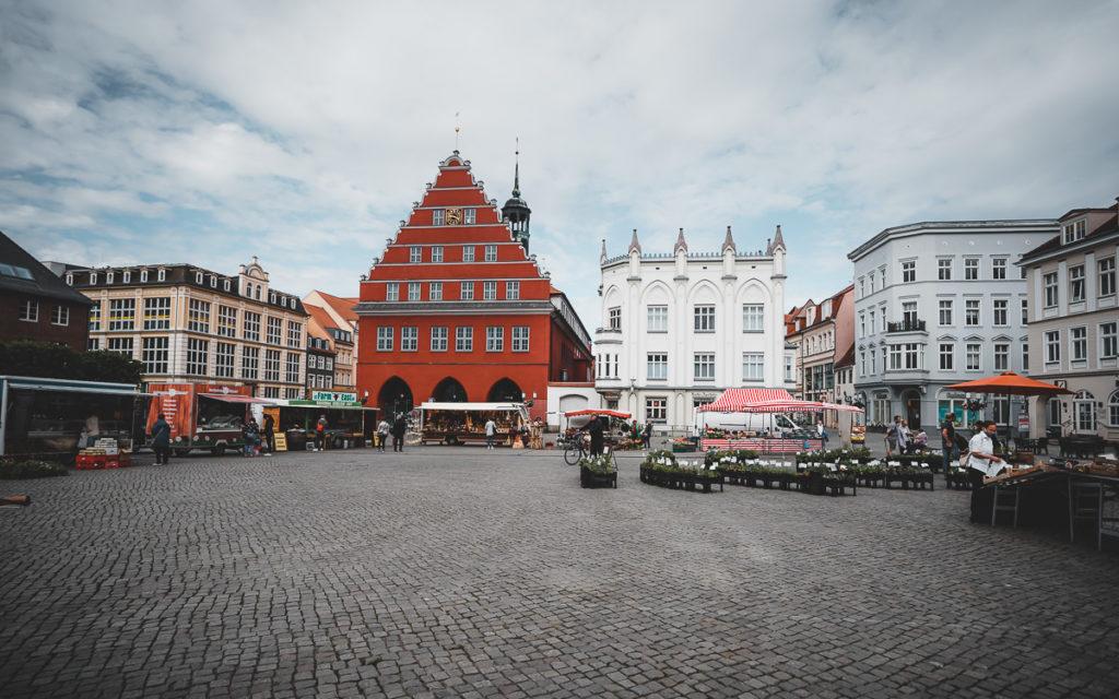 Red Town Hall Greifswald Marketplace