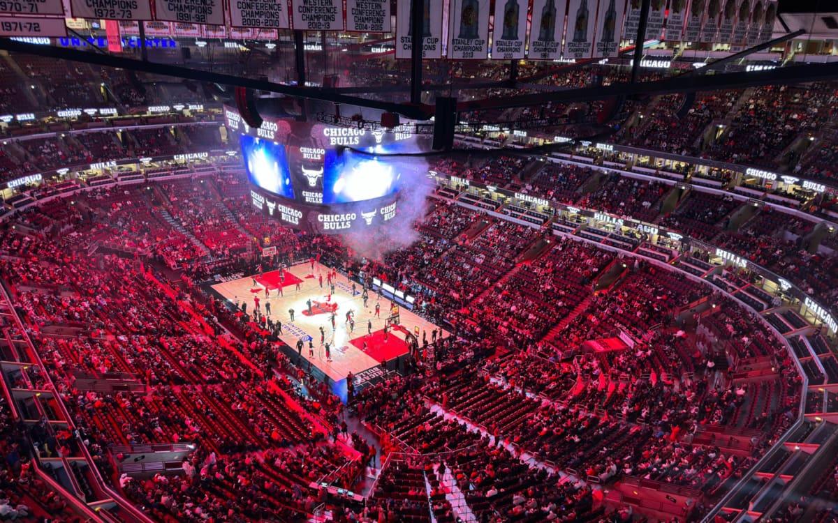 In the Chicago Bulls Stadium