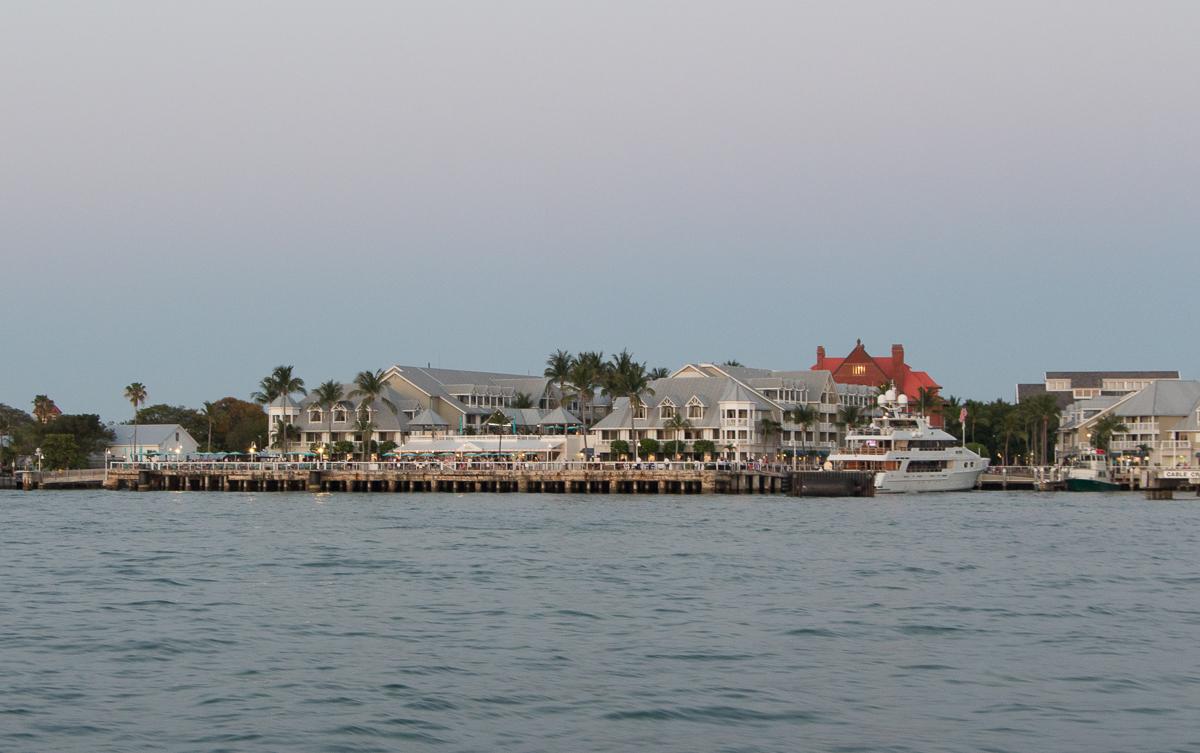 Mallory Square at sunset from the catamaran