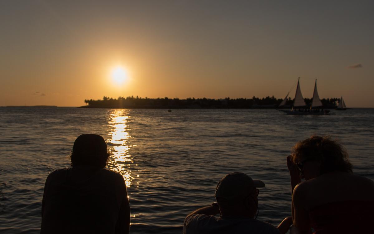 Key West attractions: sunset at Mallory Square