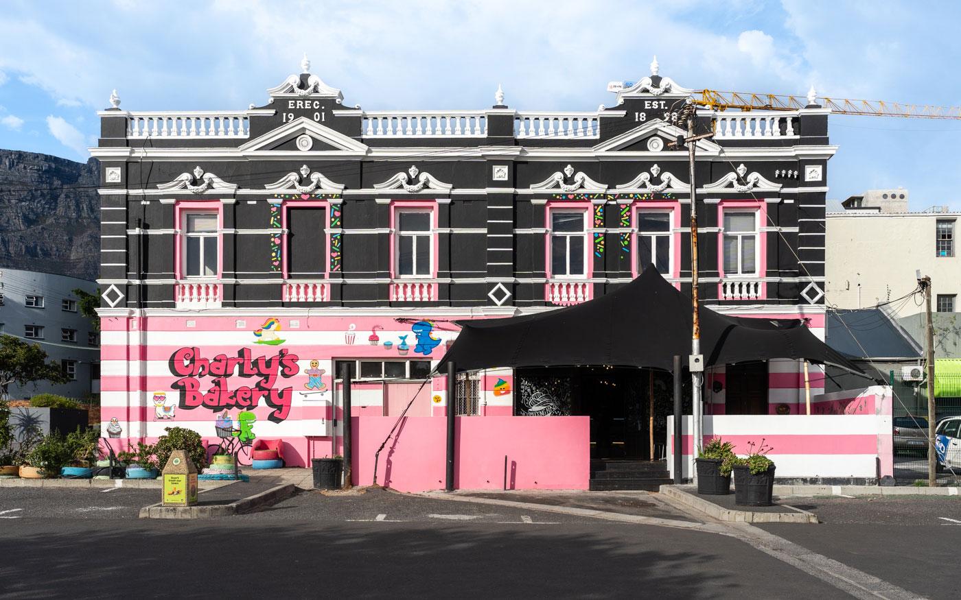 Gebouw Charly's Bakery in Kaapstad