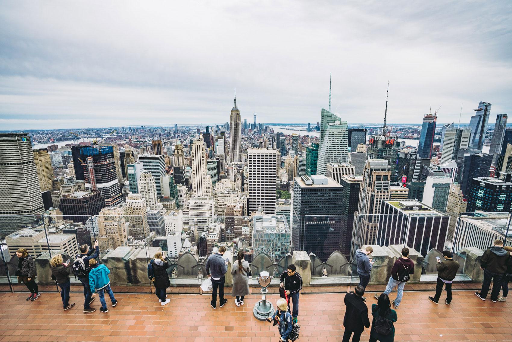 Meilleure vue au Top of the Rock New York