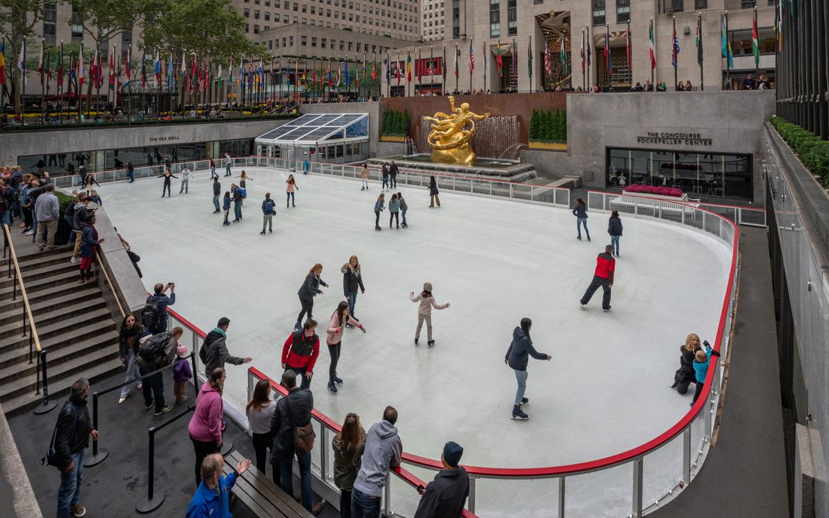 Patinage sur glace au Rockefeller Center