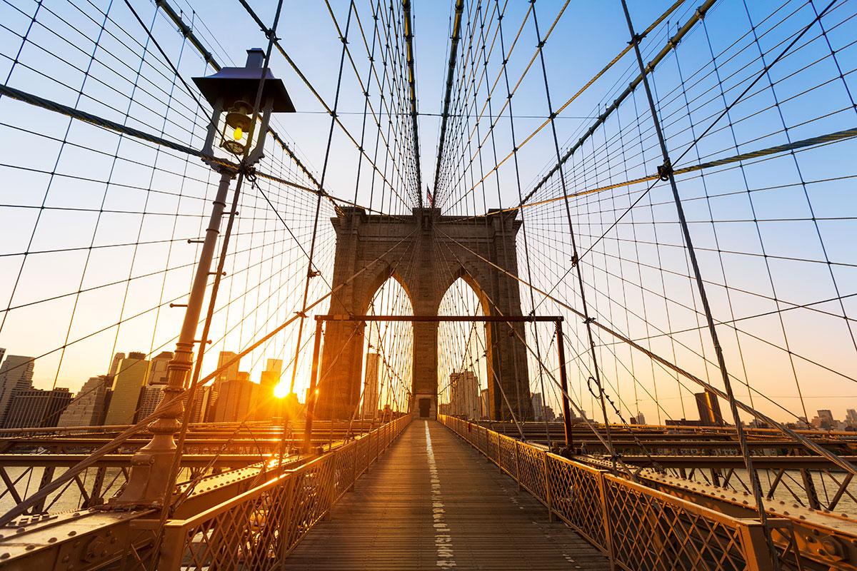 Vue du Pont de Brooklyn à New York