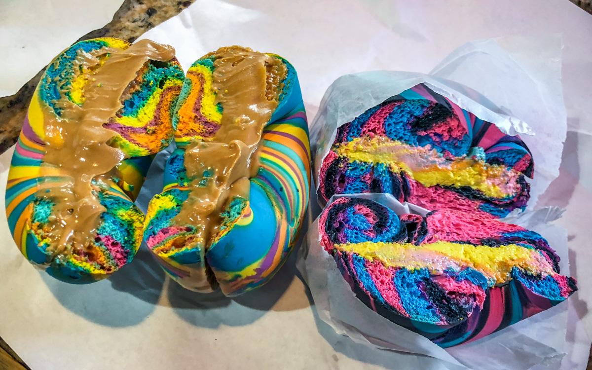 Bagels arc-en-ciel New York