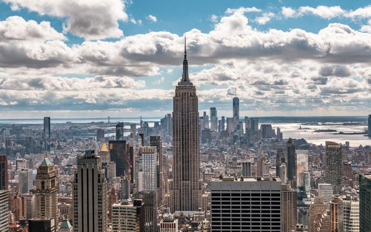 Vue du Top of the Rock sur l'Empire State Building