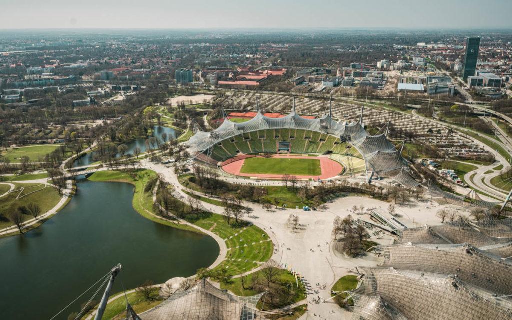 Olympiapark München uitzicht