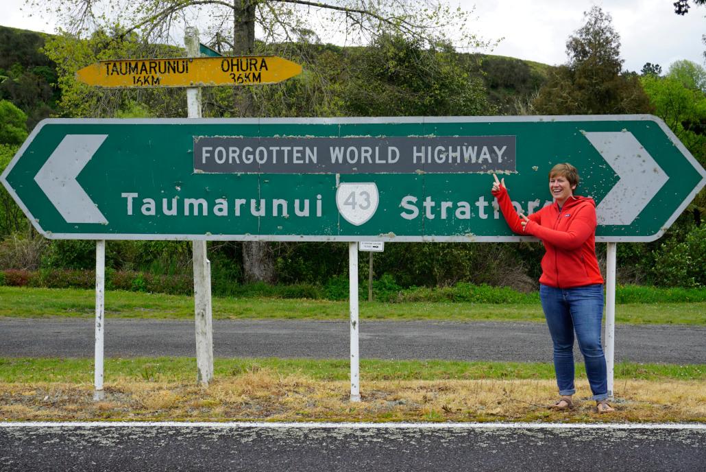 Lost Highway sign in New Zealand