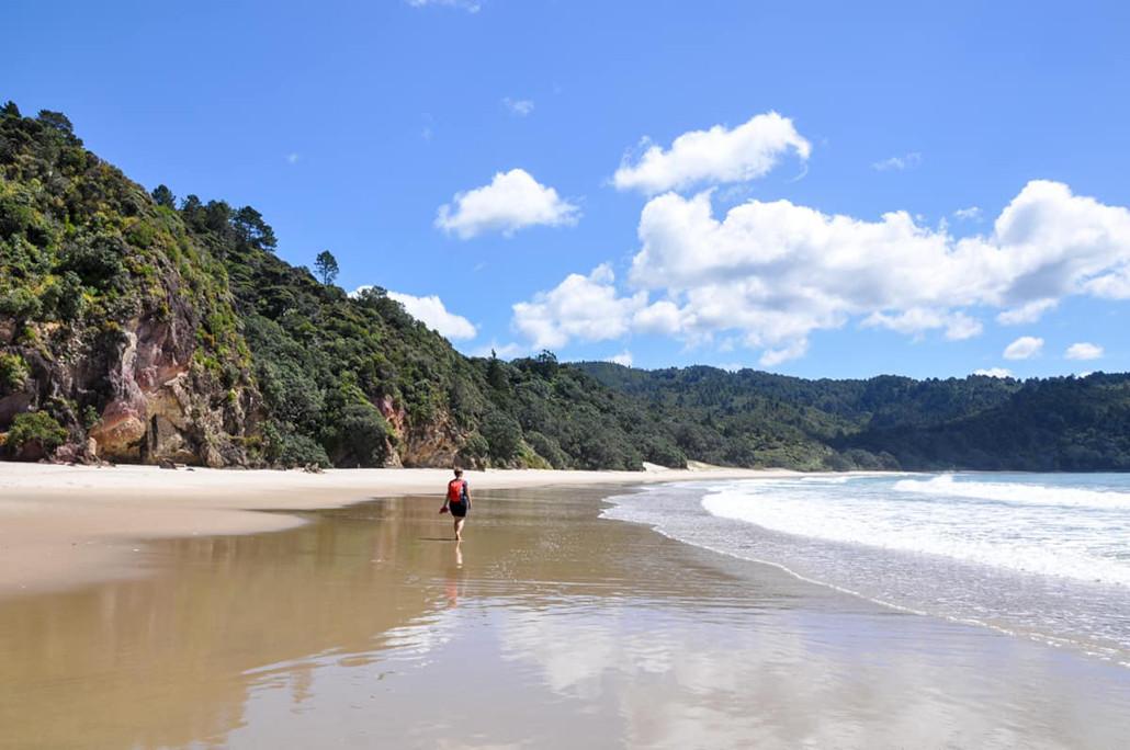 Walk at the secluded New Chums Beach