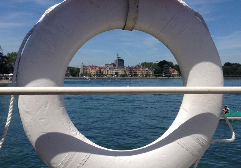 Bodensee Schifffahrt: Uitzicht op Konstanz