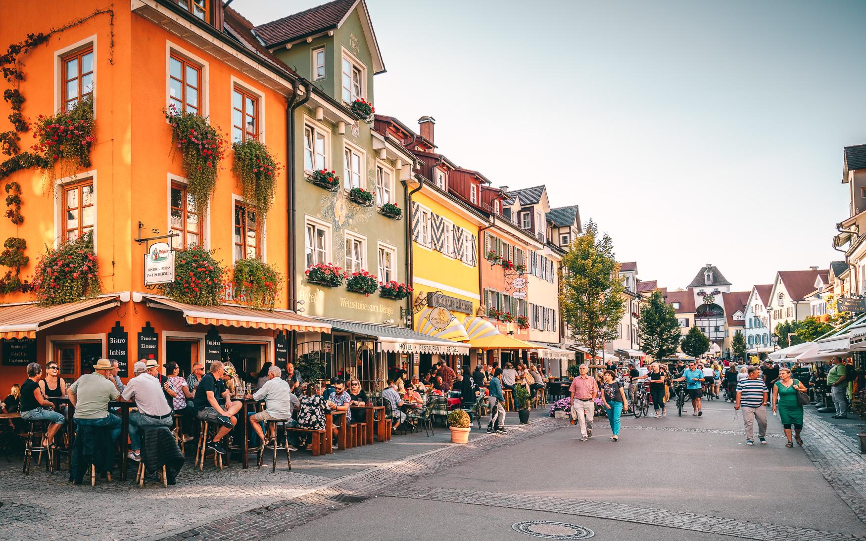 Lower Town Street in Meersburg on Lake Constance