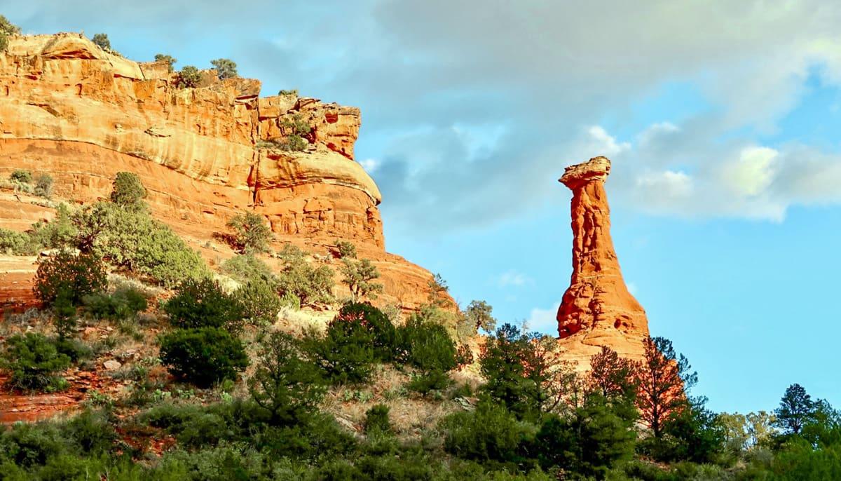 Chimney Rock Wandeltocht in Sedona, Arizona
