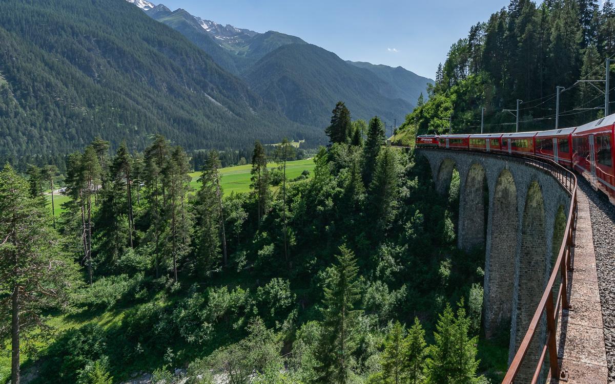 Viaduc de Landwasser retour à Chur.