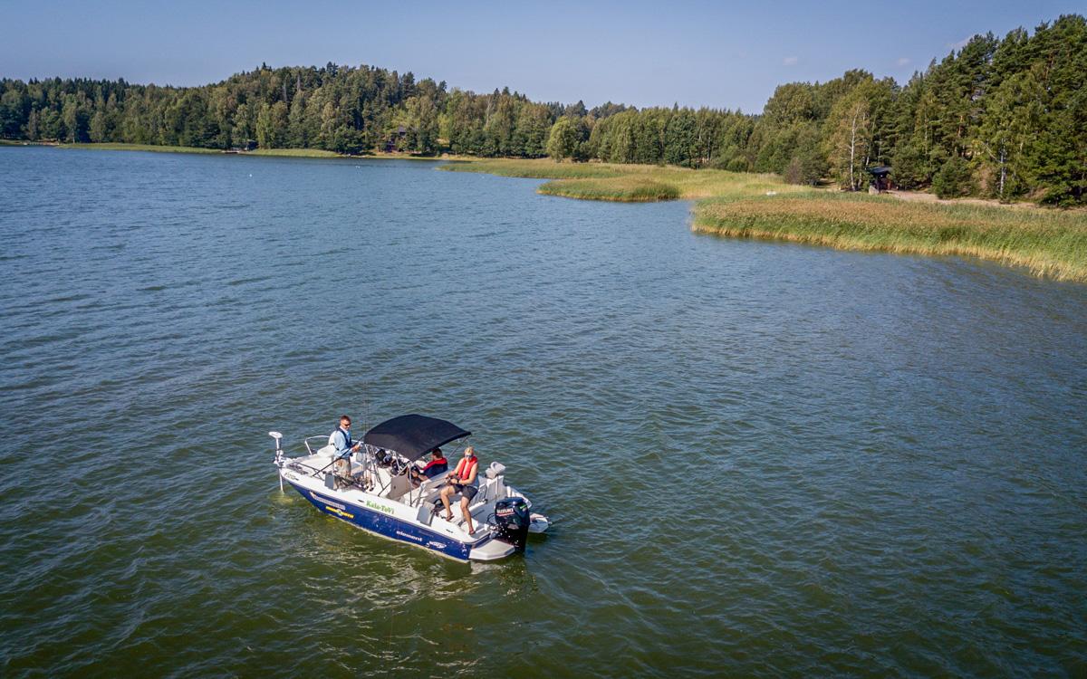 Pêche à Mathildedal dans le sud de la Finlande.