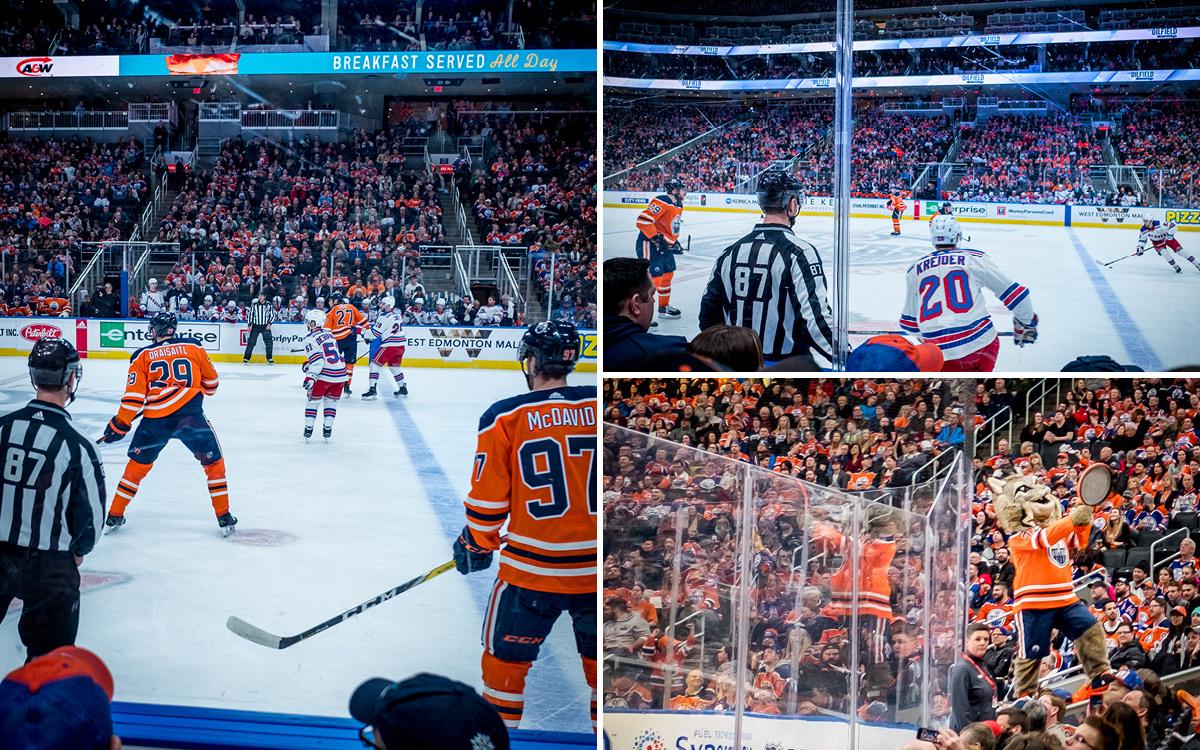 Edmonton Oilers spel in Rogers Place