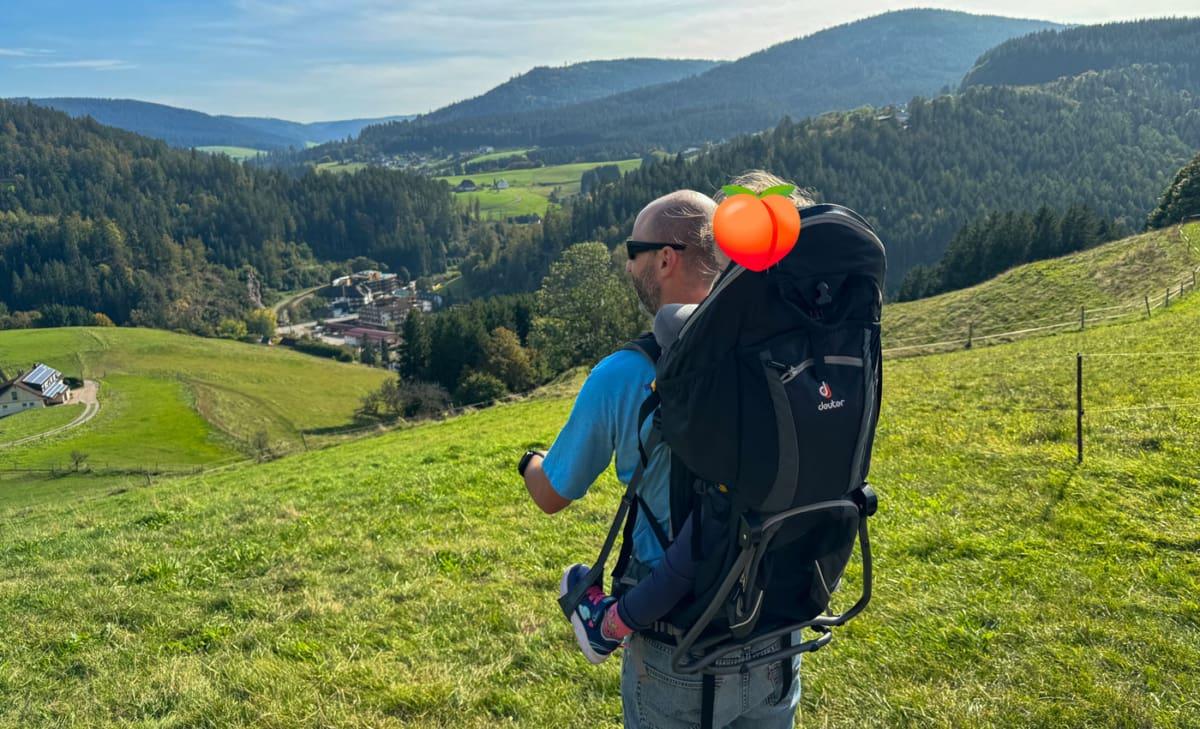 Child carrier for hiking by Deuter
