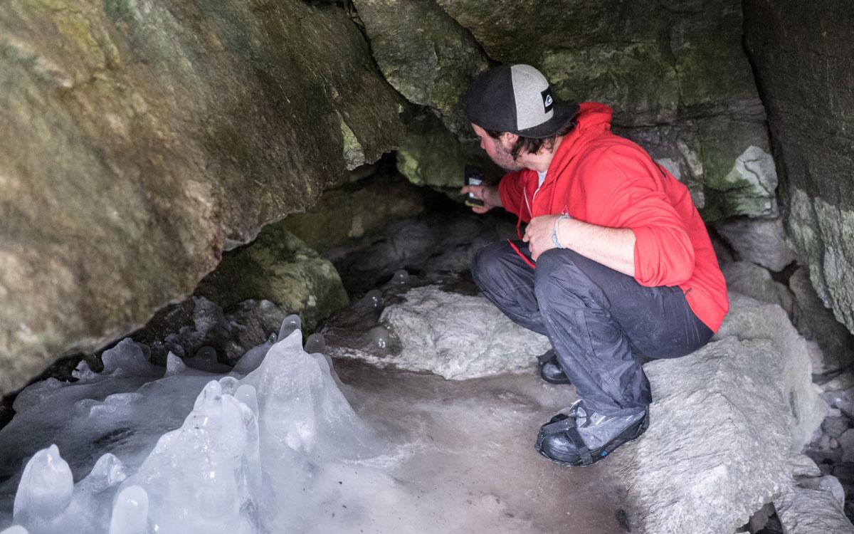 Winter Canada Rocky Mountains Maligne Canyon Icewalk Cave