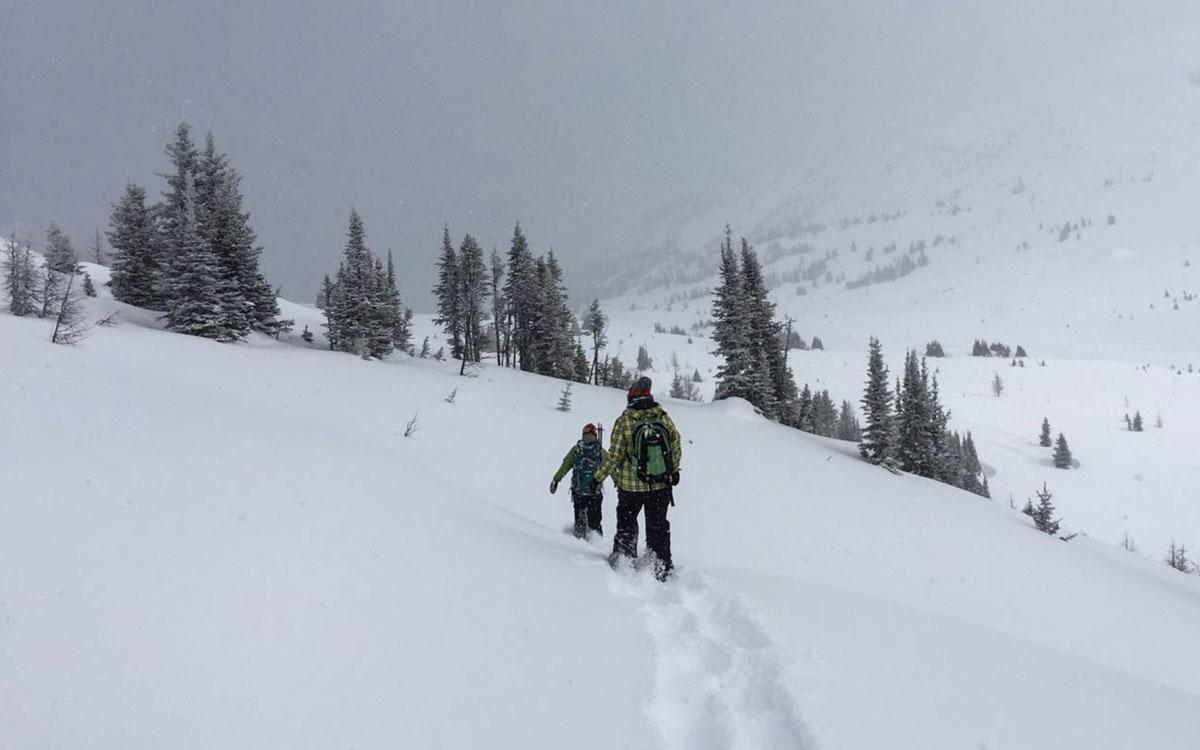 Winter Canada Rocky Mountains Snowshoeing