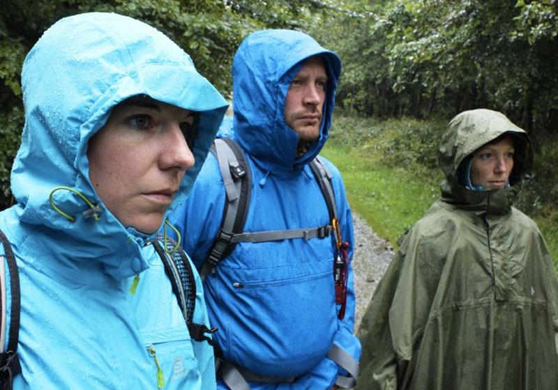 Buiten kleding regen