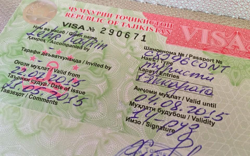 Visum voor Tadzjikistan aanvragen
