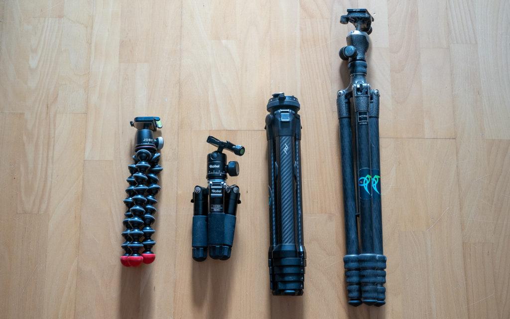 Trépieds de voyage, du bon marché au professionnel